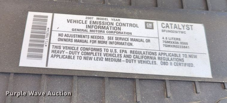 image for item MX9378 2007 GMC Savana G2500  van