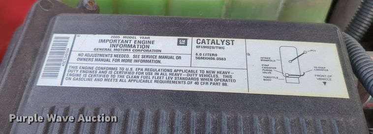 image for item MX9384 2005 Chevrolet Silverado 2500HD  Ext. Cab pickup truck