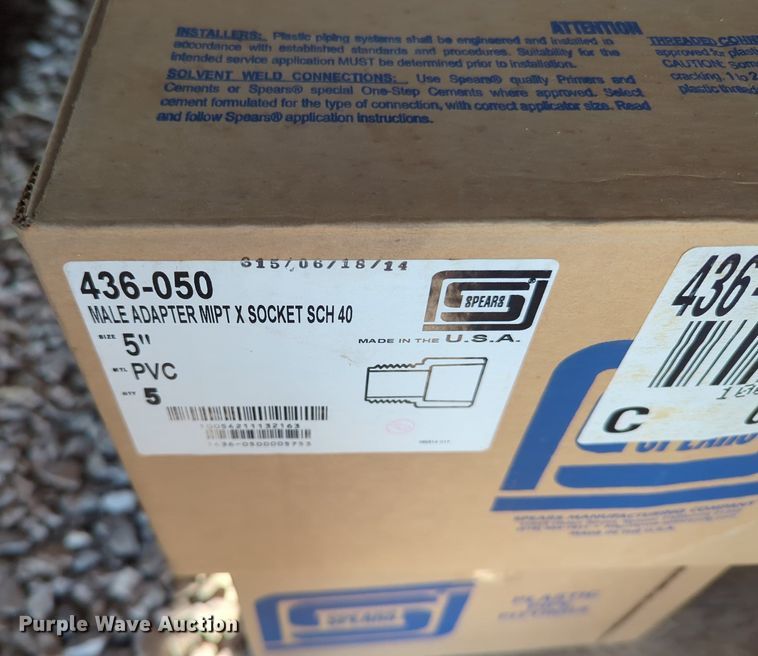 image for item MY9979 5" PVC fittings