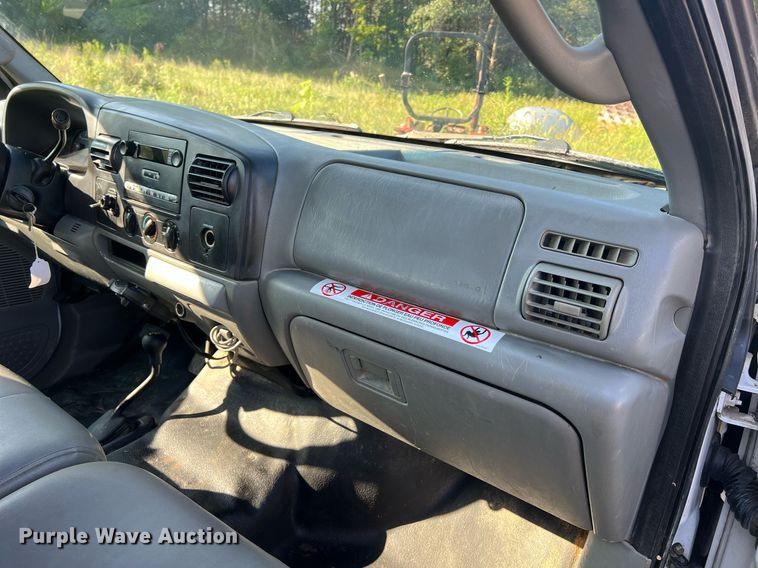 image for item NA9086 2005 Ford F350 Super Duty XL  Crew Cab utility bed pickup truck