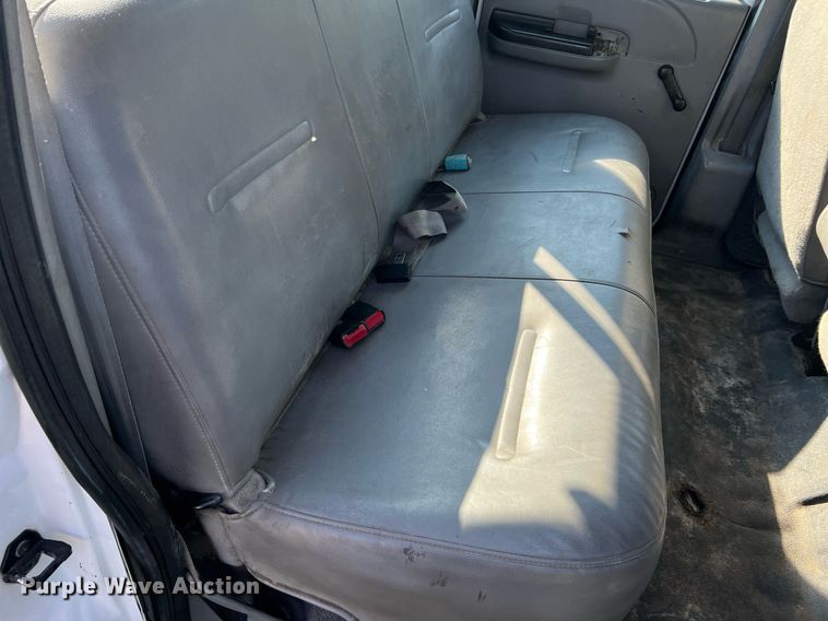 image for item NA9086 2005 Ford F350 Super Duty XL  Crew Cab utility bed pickup truck