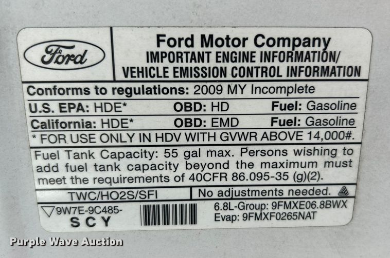 image for item NL9604 2009 Ford E450 Super Duty  shuttle bus