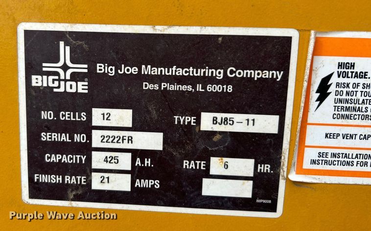 image for item NL9621 Big Joe PDC 30-158  forklift