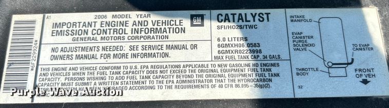 image for item NL9644 2006 Chevrolet Silverado 2500HD  Crew Cab pickup truck