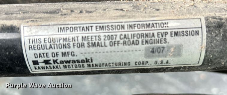 image for item NL9652 2007 Kawasaki  Mule 3000 utility vehicle