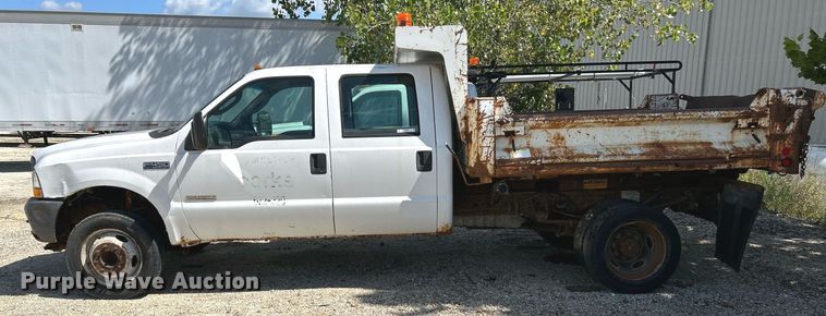 image for item NL9660 2003 Ford F450 Super Duty XL Crew Cab dump truck