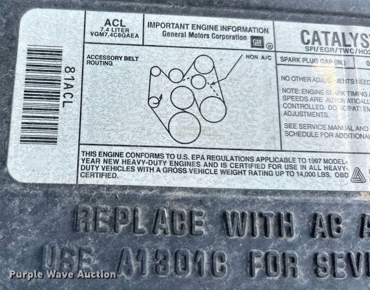 image for item NL9662 1997 GMC Sierra 3500 Crew Cab pickup truck