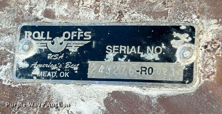 image for item NL9682 America's Best  roll-off dumpster