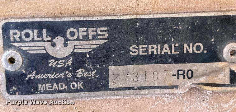 image for item NL9683 America's Best  roll-off dumpster