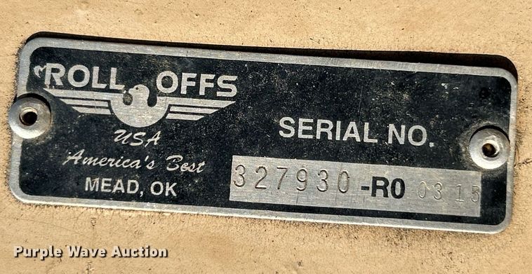 image for item NL9688 America's Best  roll-off dumpster