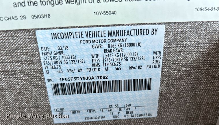 image for item NQ9796 2018 Winnebago Intent RV