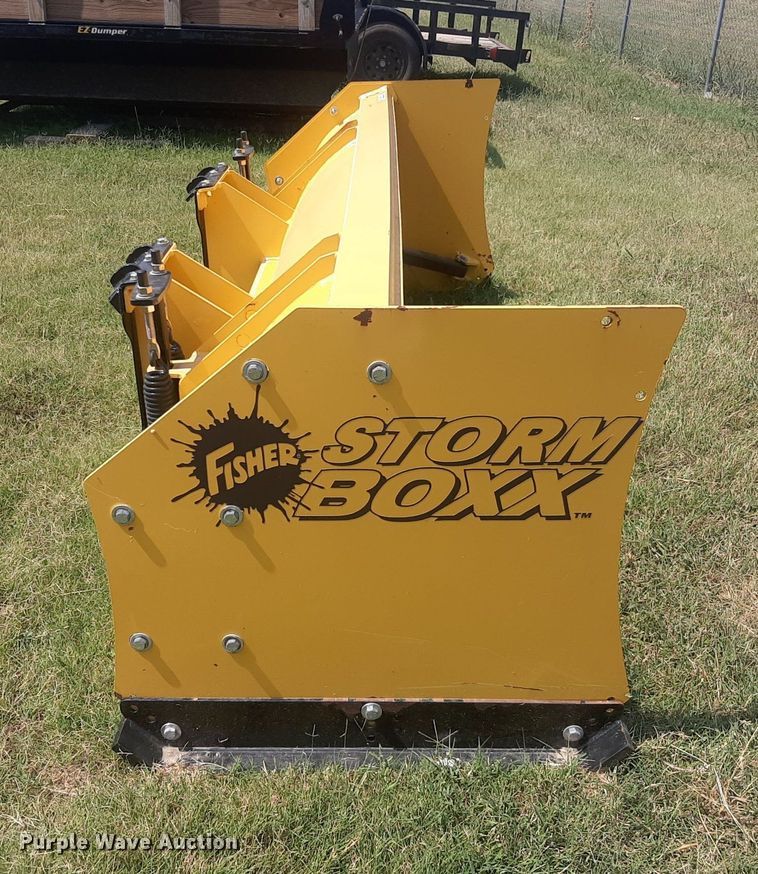image for item NV9282 Fisher Storm Boxx  skid steer snow pusher