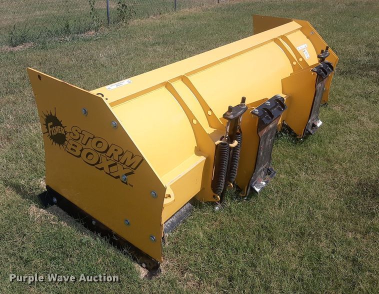 image for item NV9282 Fisher Storm Boxx  skid steer snow pusher