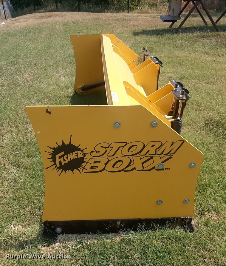 image for item NV9282 Fisher Storm Boxx  skid steer snow pusher