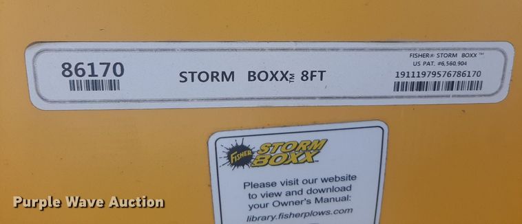 image for item NV9282 Fisher Storm Boxx  skid steer snow pusher