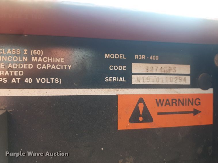 image for item NV9291 (2) Lincoln IdealArc R3R-400 welders