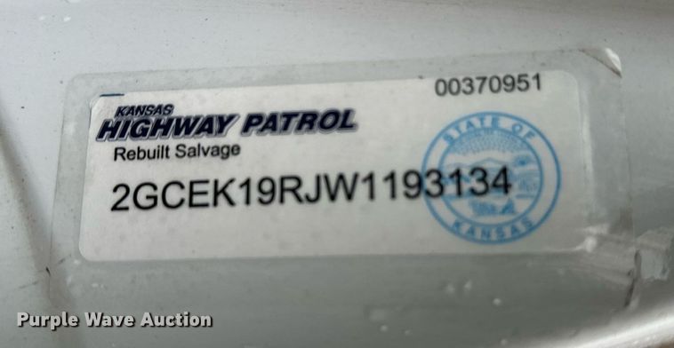 image for item NX9704 1998 Chevrolet 1500  Ext. Cab pickup truck