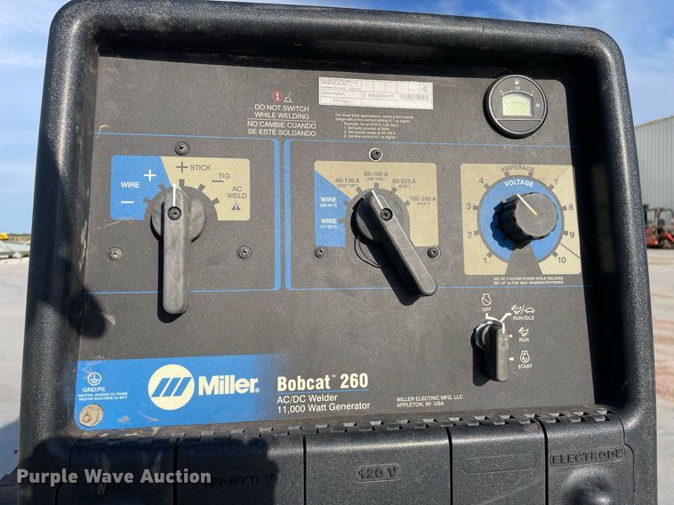 image for item NX9752 Miller Bobcat 260  welder/generator