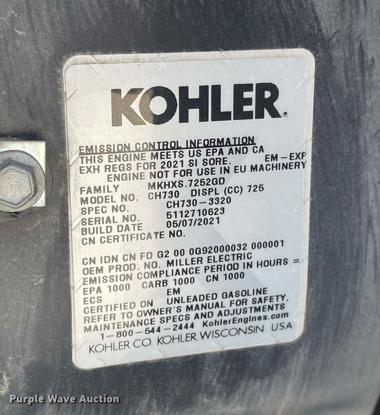 image for item NX9752 Miller Bobcat 260  welder/generator