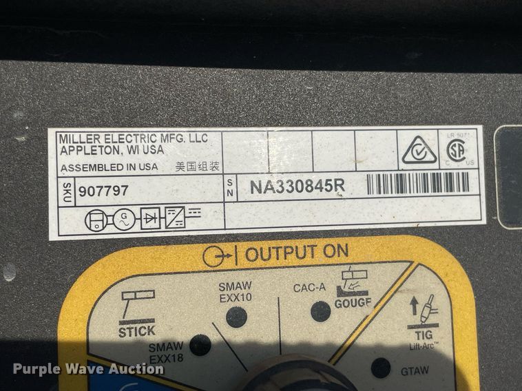 image for item NX9754 Miller Trailblazer 325  welder/generator