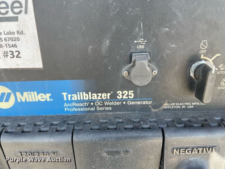 image for item NX9754 Miller Trailblazer 325  welder/generator