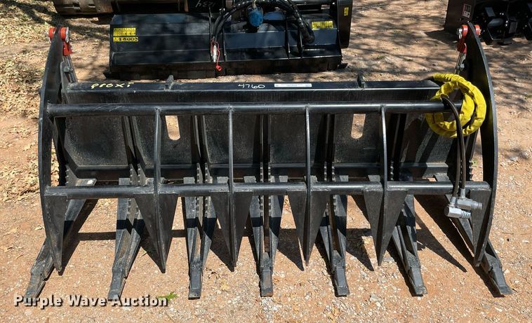 image for item NY9799 72" W skid steer grapple bucket