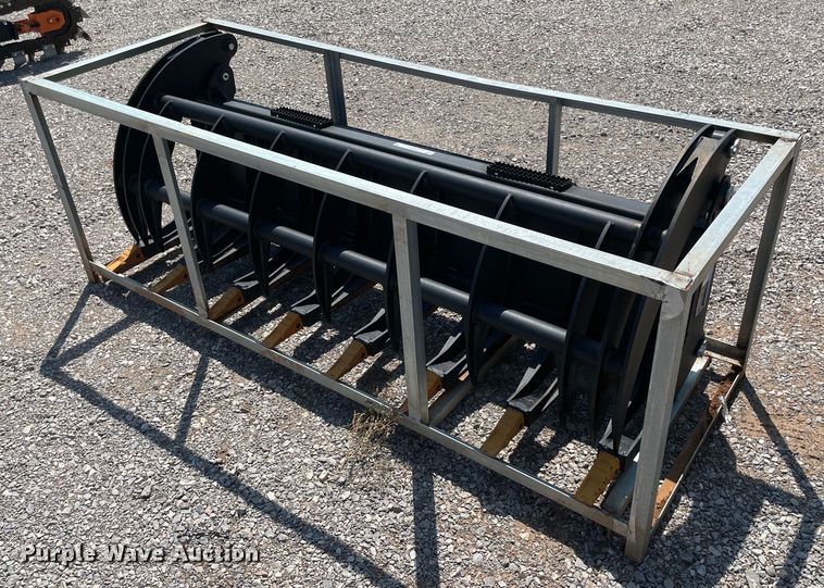 image for item NY9817 77"W skid steer grapple bucket
