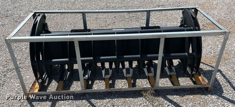 image for item NY9817 77"W skid steer grapple bucket