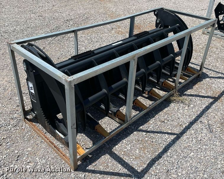 image for item NY9817 77"W skid steer grapple bucket