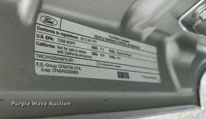 image for item OC9483 2012 Ford F250 Super Duty  SuperCab pickup truck