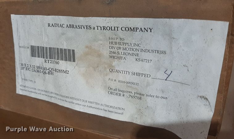 image for item OF9432 Radiac Abrasives grinding stones