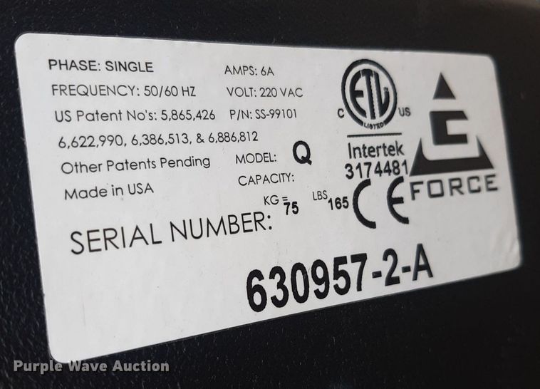 image for item OF9433 G Force Easy Arm  hoist