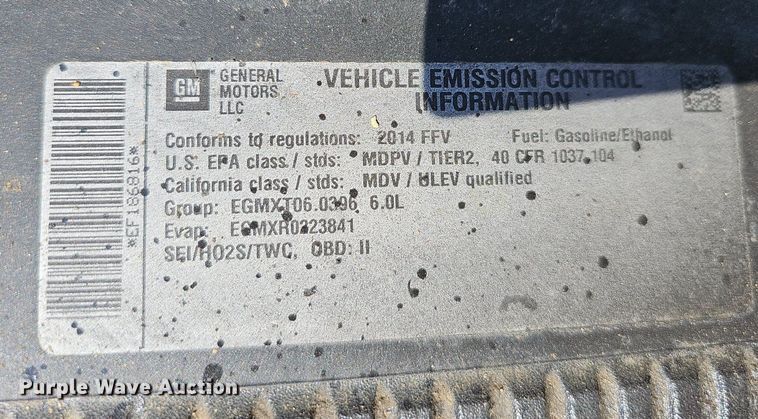 image for item OG9415 2014 Chevrolet 2500HD  Crew Cab flatbed pickup truck