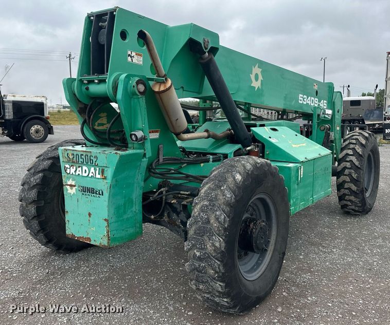 image for item DH1805 2007 Gradall 534D9-45  telehandler