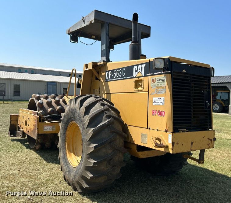 image for item DJ6321 1998 Caterpillar CP-563C  single drum roller