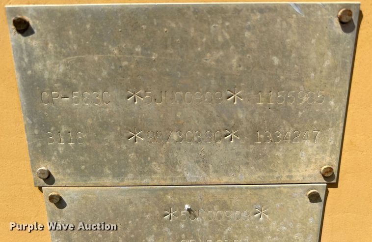 image for item DJ6321 1998 Caterpillar CP-563C  single drum roller