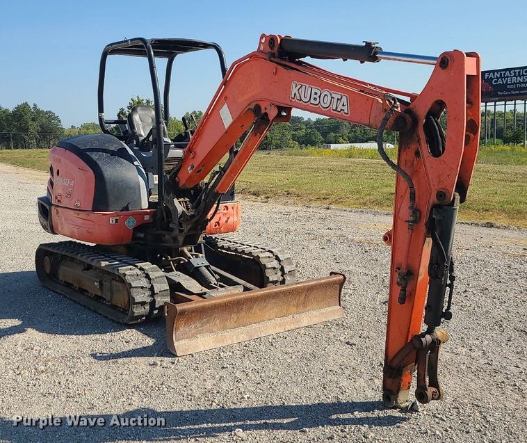 image for item DK4084 2014 Kubota KX040-4R1A  mini excavator