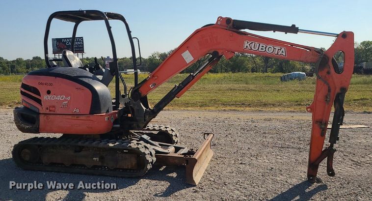 image for item DK4084 2014 Kubota KX040-4R1A  mini excavator