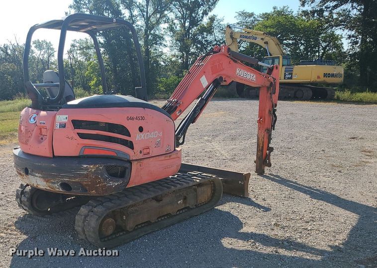 image for item DK4084 2014 Kubota KX040-4R1A  mini excavator