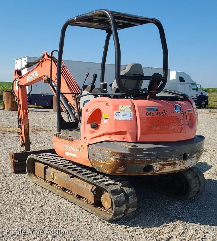 image for item DK4084 2014 Kubota KX040-4R1A  mini excavator