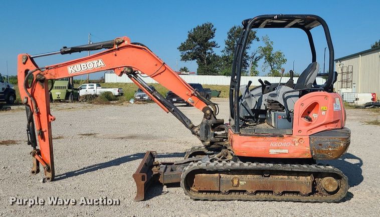image for item DK4084 2014 Kubota KX040-4R1A  mini excavator