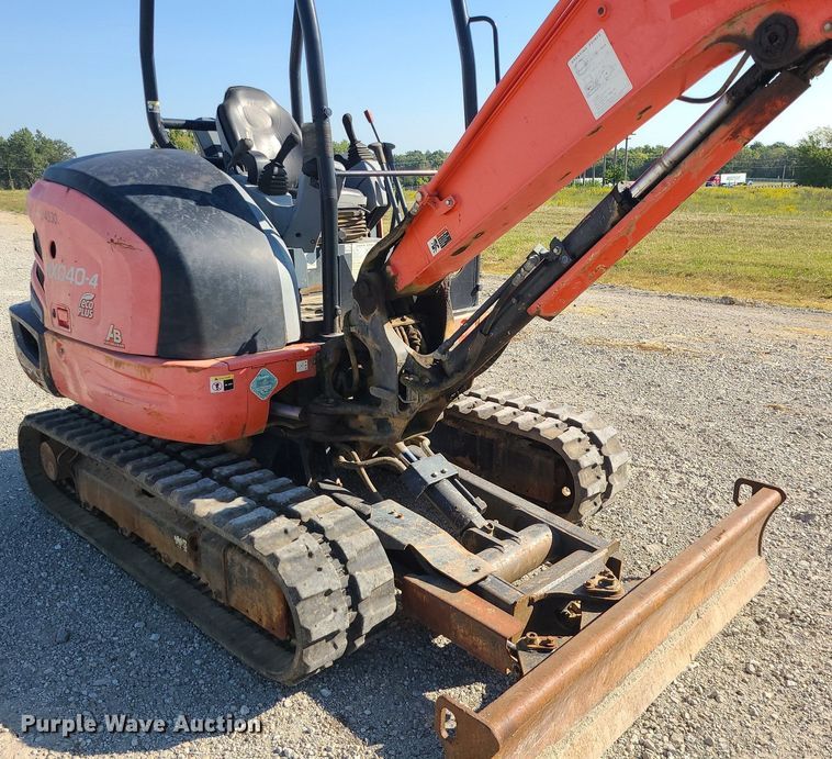image for item DK4084 2014 Kubota KX040-4R1A  mini excavator
