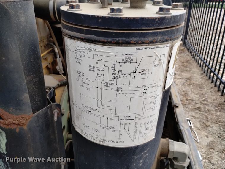 image for item DK8772 Sullair 185JD  air compressor