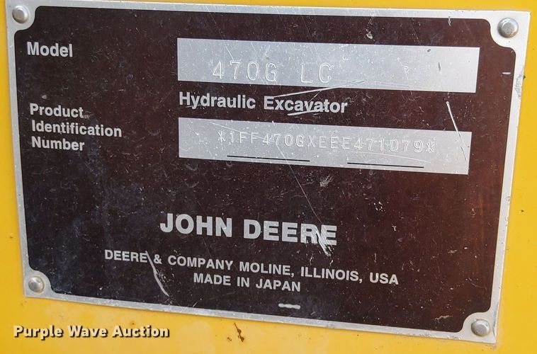 image for item DK8776 2015 John Deere 470G LC  excavator
