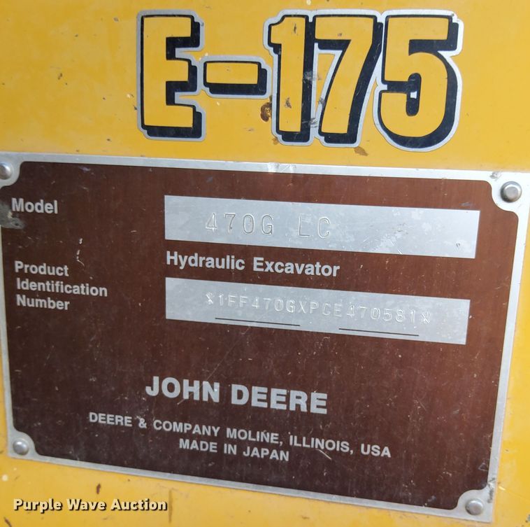 image for item DK8779 2014 John Deere 470G LC  excavator