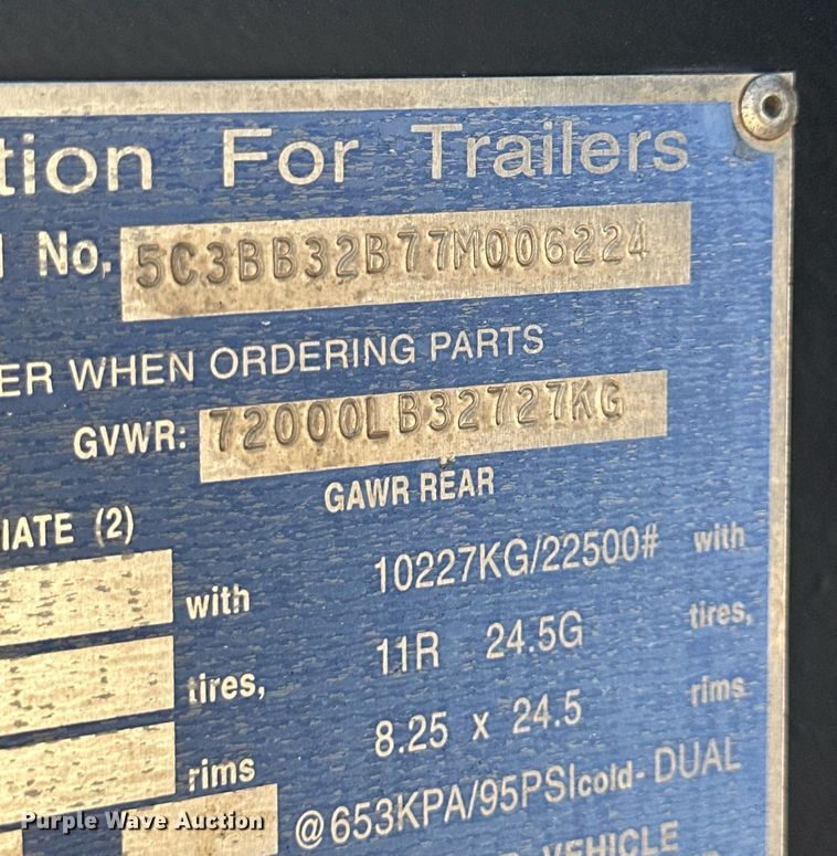 image for item DM2600 2007 Clement Rockstar  end dump trailer