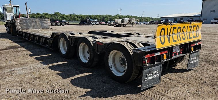 image for item DN8671 1996 Load King 403DFP  lowboy equipment trailer