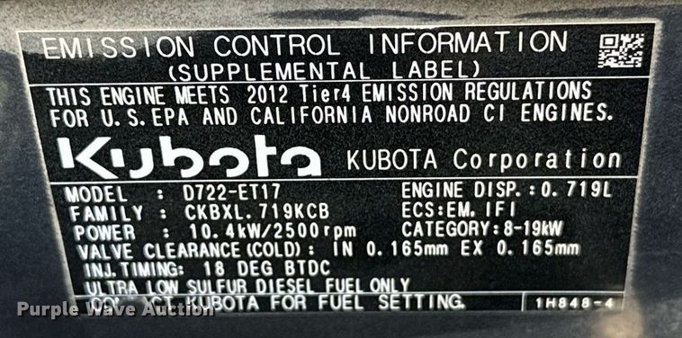 image for item DP3175 2012 Bobcat 324M  mini excavator