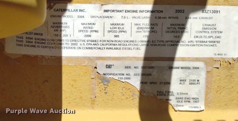 image for item DP3410 2002 Caterpillar SR4  generator