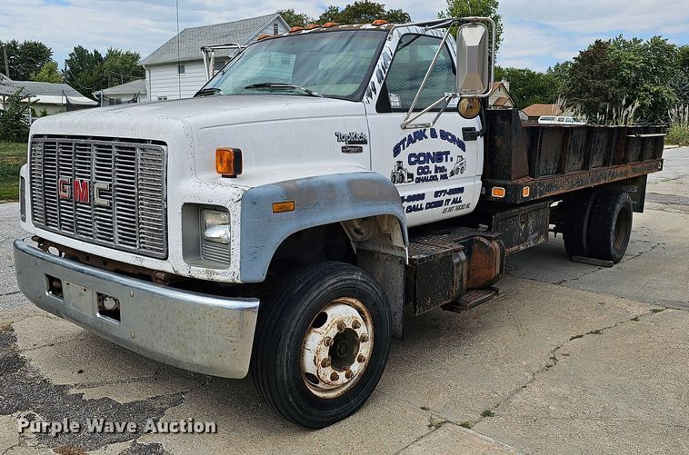 image for item DQ0210 1994 GMC TopKick  dump flatbed truck